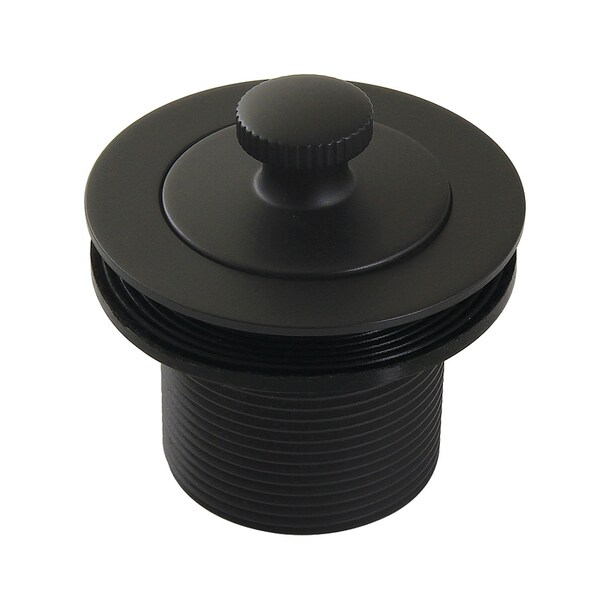 112 Lift and Turn Tub Drain with 112 Body Thread, Matte Black